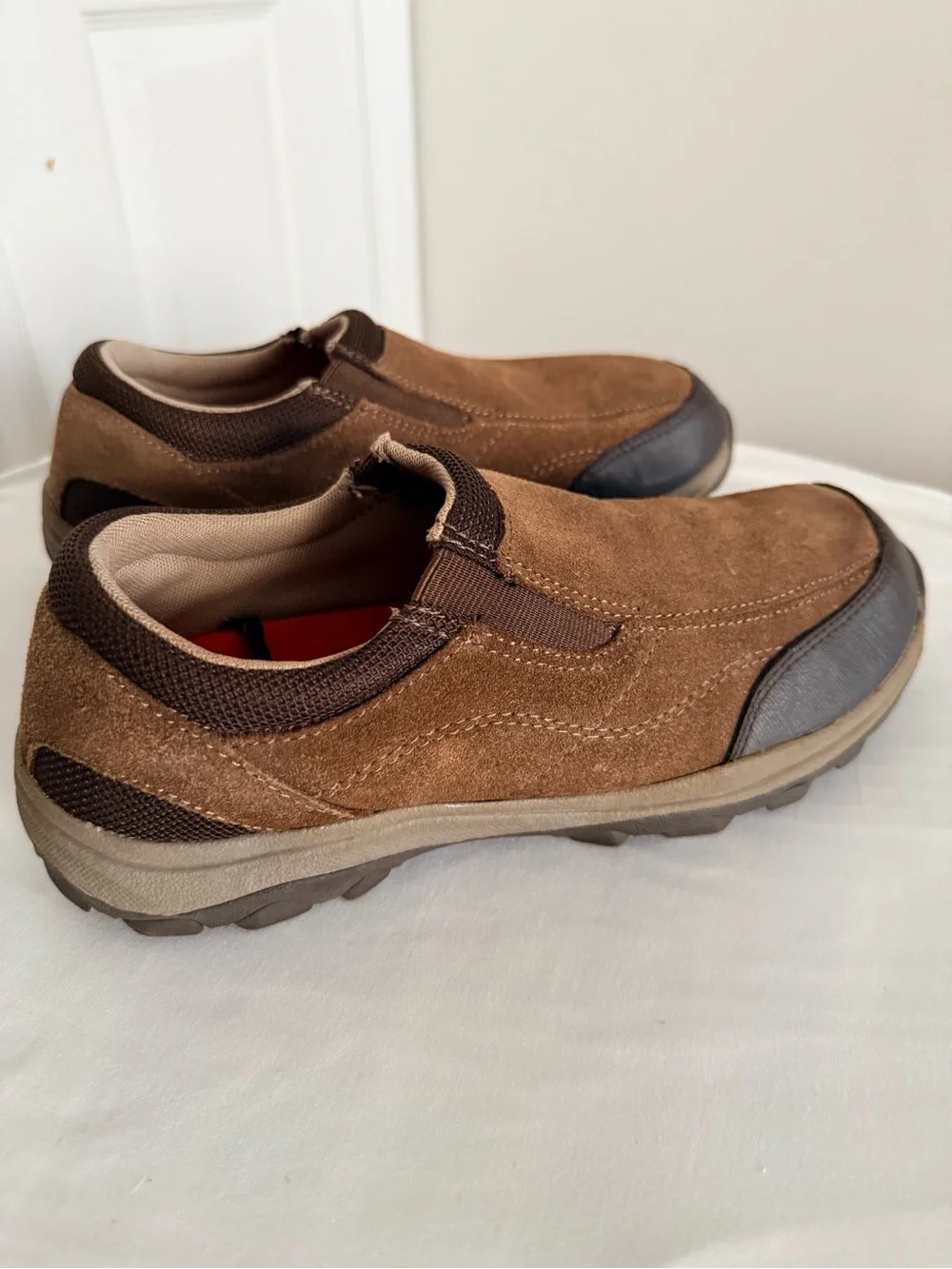 Wrangler Tan/Brown Suede Slip-On Loafers